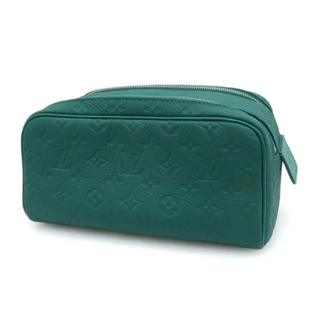 Louis Vuitton Taurillon Dopp Leather Blue